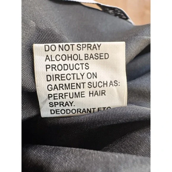 Mac Duggal Black Taffeta Bubble Hem Mini Dress Sz 6 Structured Rosette Shoulder - Picture 14 of 16